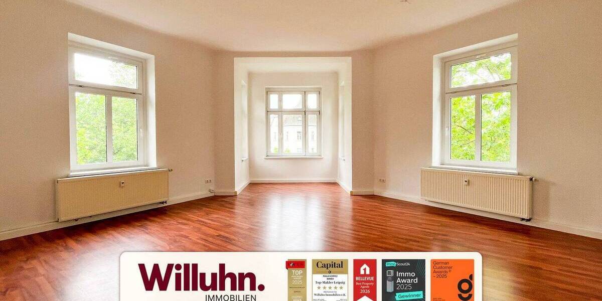 Etagenwohnung Leipzig Connewitz - 3 Zimmer, 90 m&sup2;, 1.150&euro; | Angebot:26885985