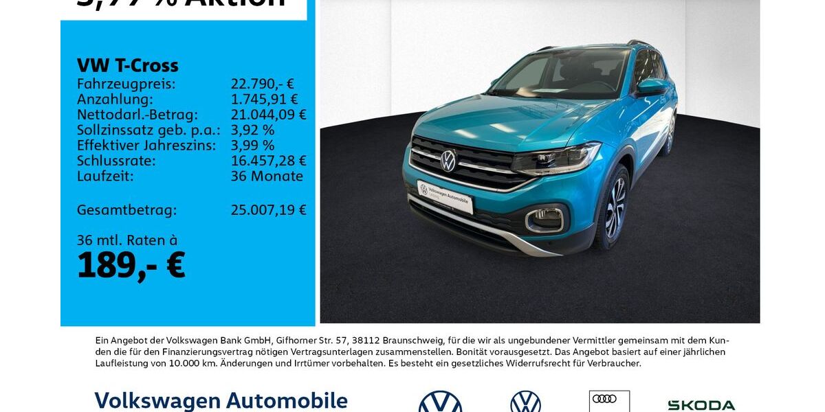 VW T-Cross 22.049 km 22.320 &euro; Leipzig 04178