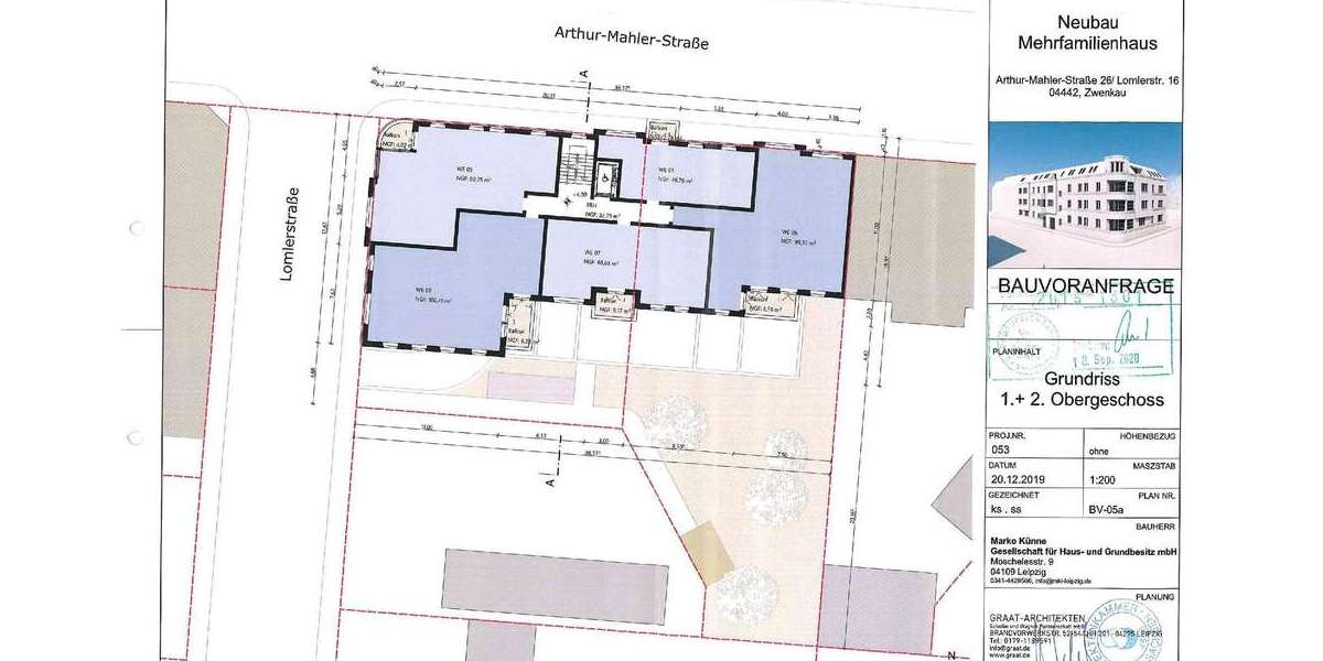 Grundstück mit Projektierung+positiver Bauvoranfrage für ca. 1.500 m² Wohnfläche zimmer