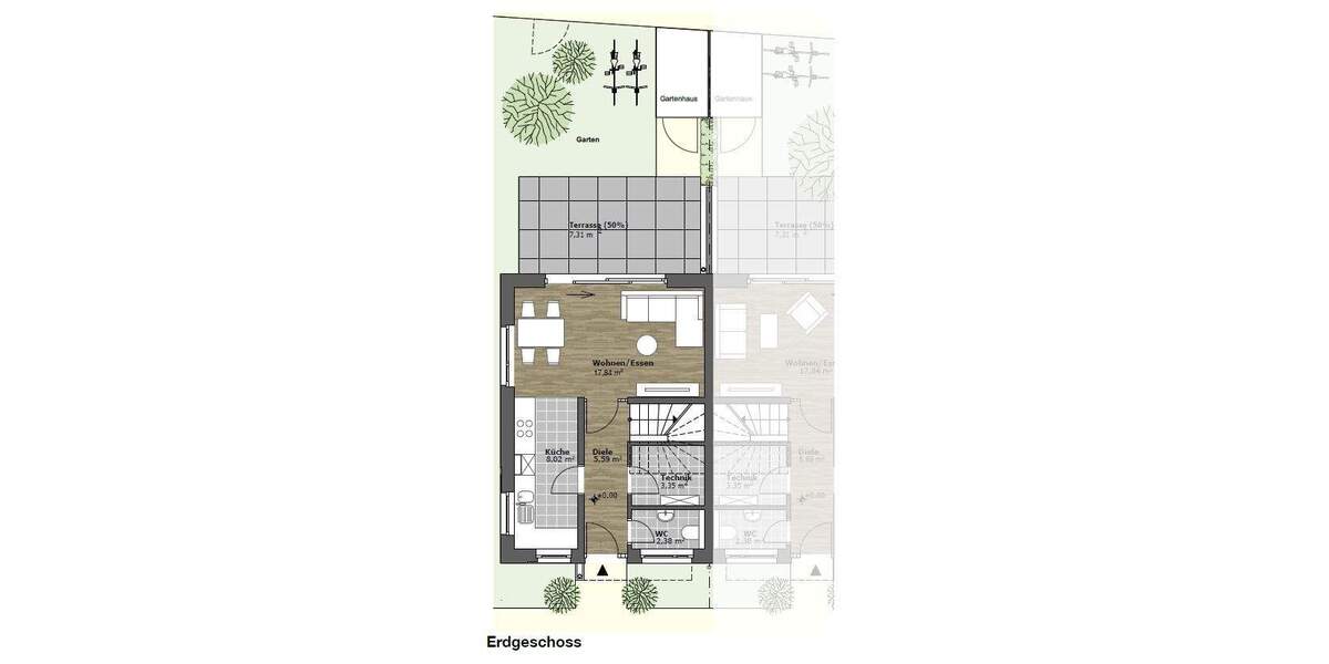 Reihenmittelhaus Zwenkau - 4 Zimmer, 109 m&sup2;, 419.000&euro; | Angebot:25682686