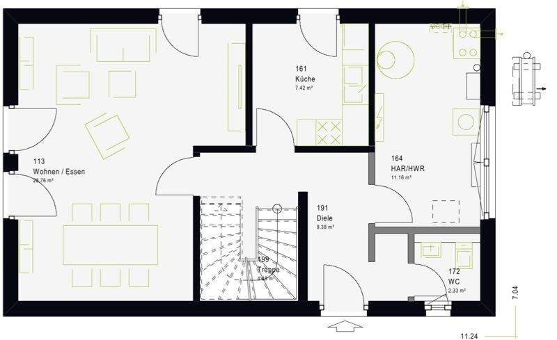 Einfamilienhaus Taucha Pönitz - 5 Zimmer, 189 m&sup2;, 445.000&euro; | Angebot:25815927