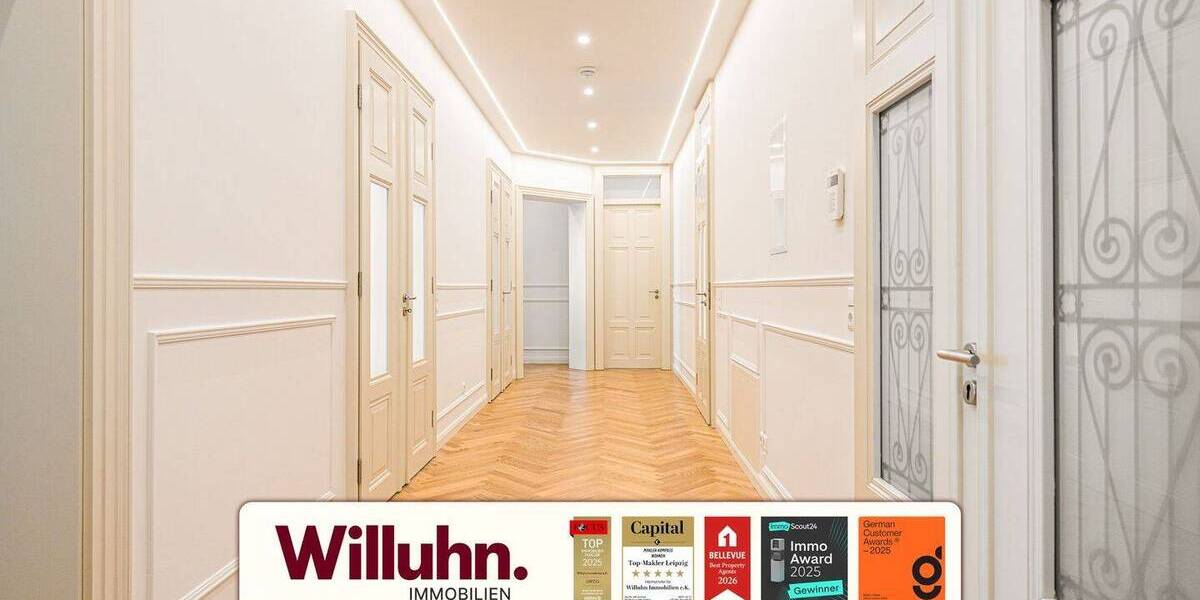 Etagenwohnung Leipzig Zentrum-Nord - 6 Zimmer, 154 m&sup2;, 865.000&euro; | Angebot:26127588