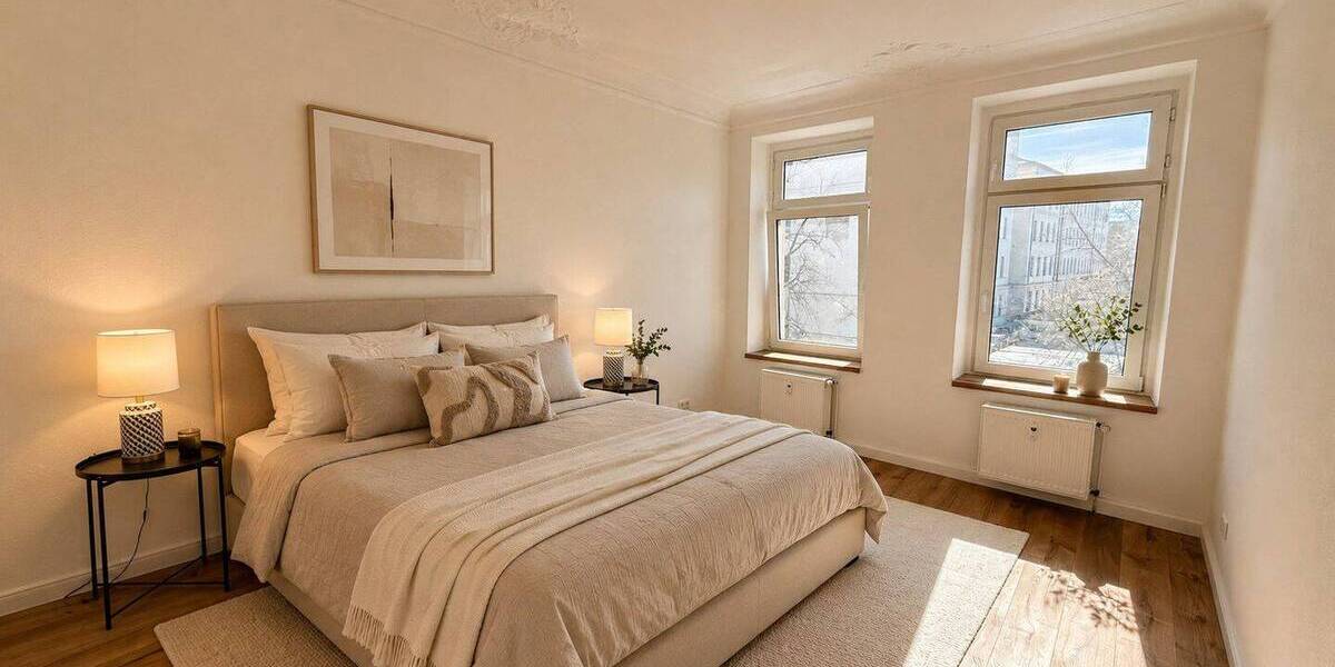 Etagenwohnung Leipzig Altlindenau - 3 Zimmer, 70 m&sup2;, 239.000&euro; | Angebot:26902809
