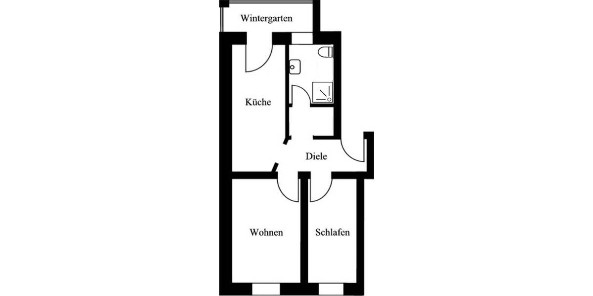 Etagenwohnung Taucha Graßdorf - 2 Zimmer, 60 m&sup2;, 500&euro; | Angebot:26503103