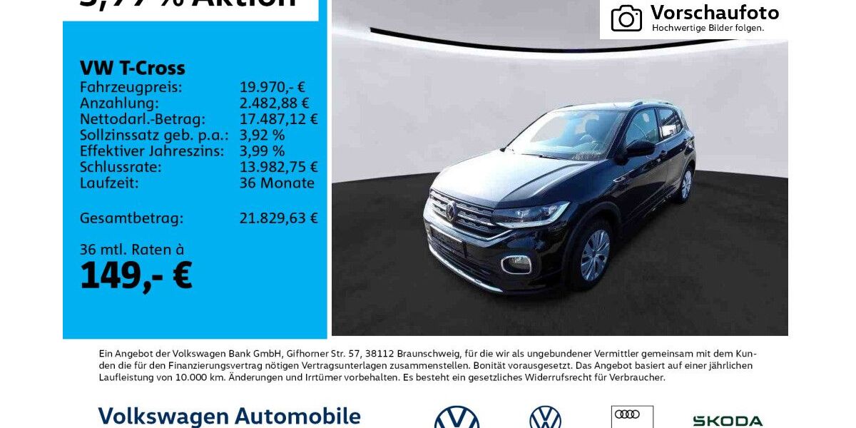 VW T-Cross 61.311 km 19.970 &euro; Leipzig 04277