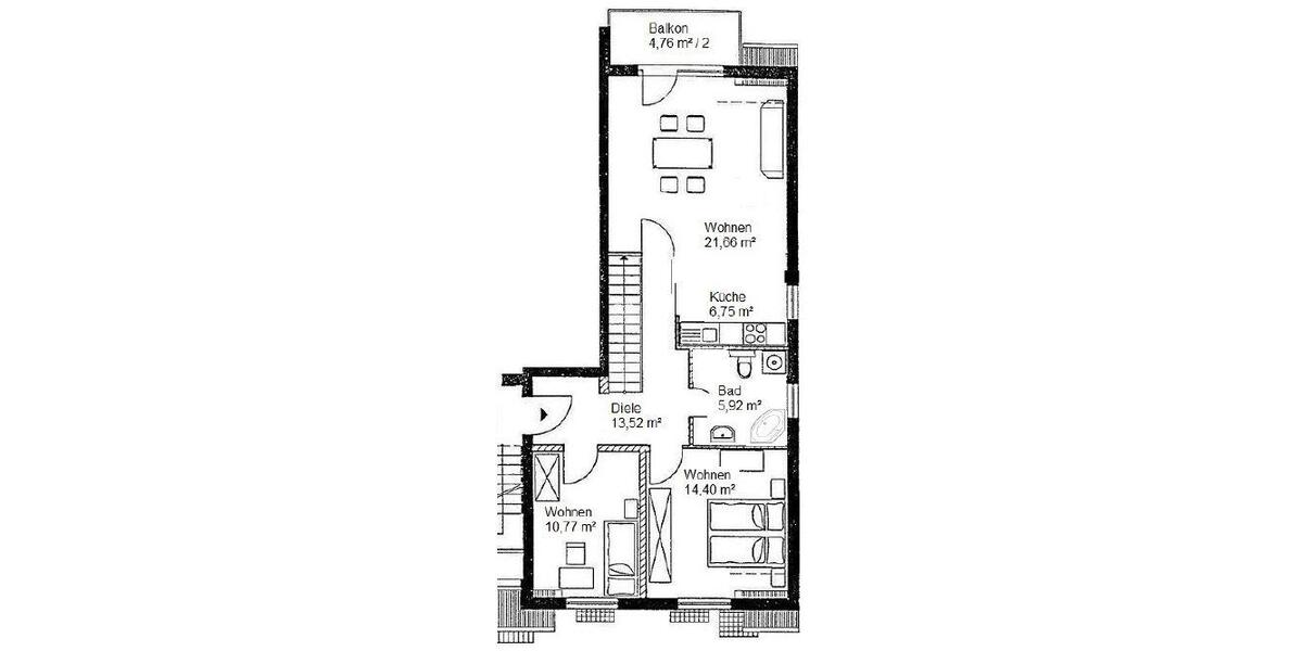 Maisonettenwohnung Machern - 4 Zimmer, 108 m&sup2;, 280.000&euro; | Angebot:27045944