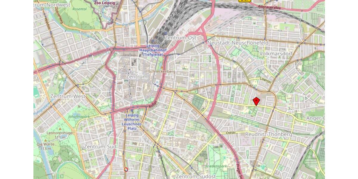 Etagenwohnung Leipzig Zentrum-Ost - 2 Zimmer, 80 m&sup2;, 1.200&euro; | Angebot:26176271