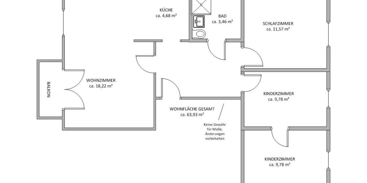 Etagenwohnung Sandersdorf-Brehna Brehna - 4 Zimmer, 64 m&sup2;, 448&euro; | Angebot:23976691