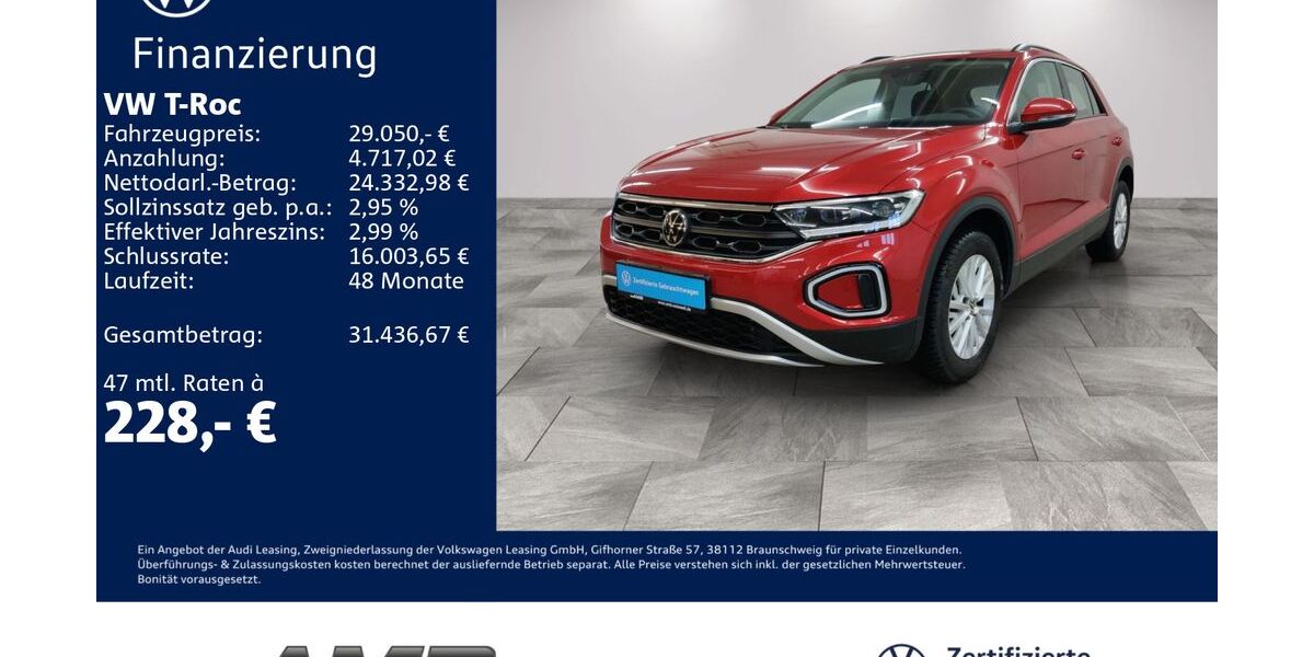 VW T-Roc 15.130 km 28.480 &euro; Borna 04552