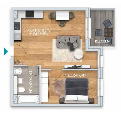 *** NEUBAU am Wildpark * Single Apartment * 2 Zimmer * Fußbodenheizung * 15.01.2026 *** 2 zimmer
