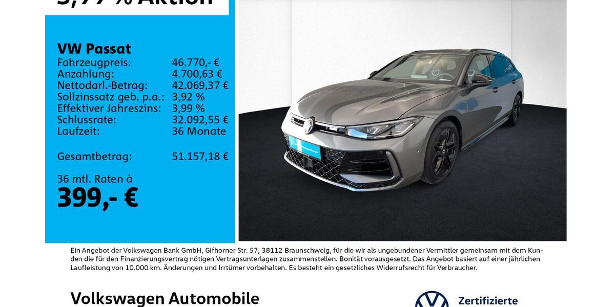 VW Passat 5.785 km 45.970 &euro; Leipzig 04277