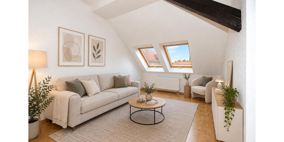 Dachgeschoßwohnung Leipzig Nord - 2 Zimmer, 56 m&sup2;, 220.000&euro; | Angebot:27445304
