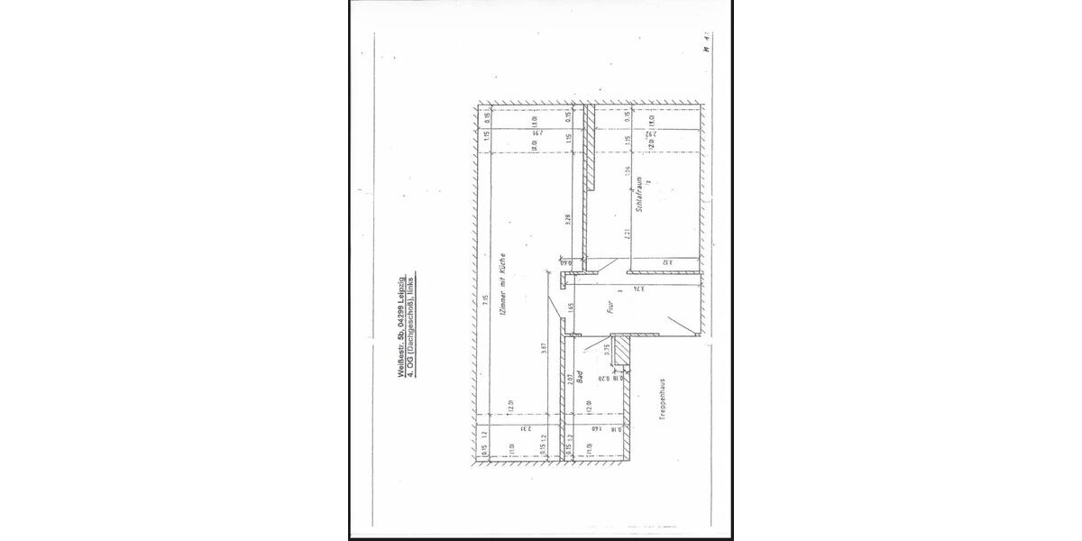 Dachgeschoßwohnung Leipzig Südost - 2 Zimmer, 44 m&sup2;, 515&euro; | Angebot:26515947