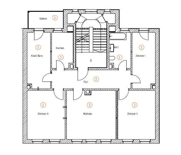 Große 5-Zi-Wohnung mit Balkon in Leipzig-Großzschocher 5 zimmer