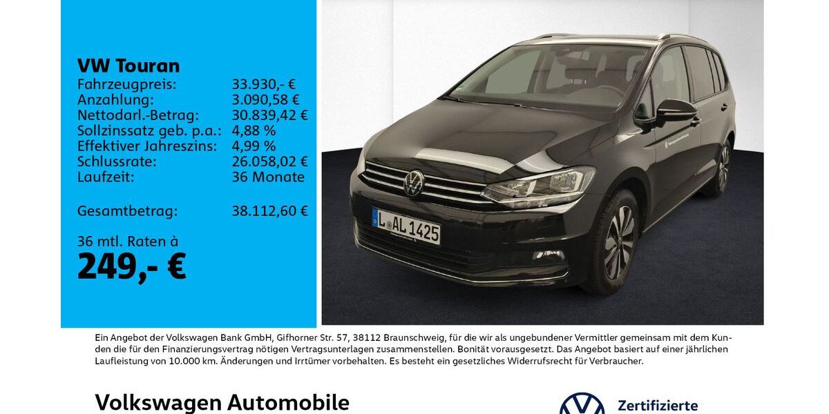 VW Touran 26.500 km 32.830 &euro; Leipzig 04178