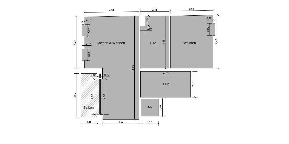 Etagenwohnung Leipzig Mitte - 2 Zimmer, 73 m&sup2;, 1.199&euro; | Angebot:26149061