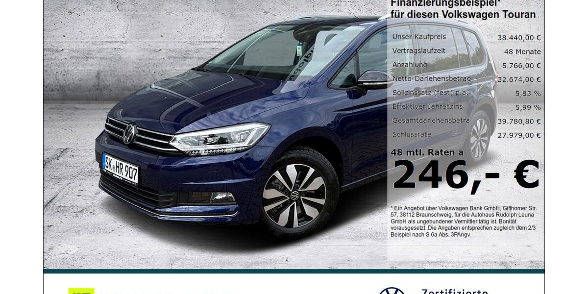 VW Touran 15.000 km 37.730 &euro; Leuna 06237