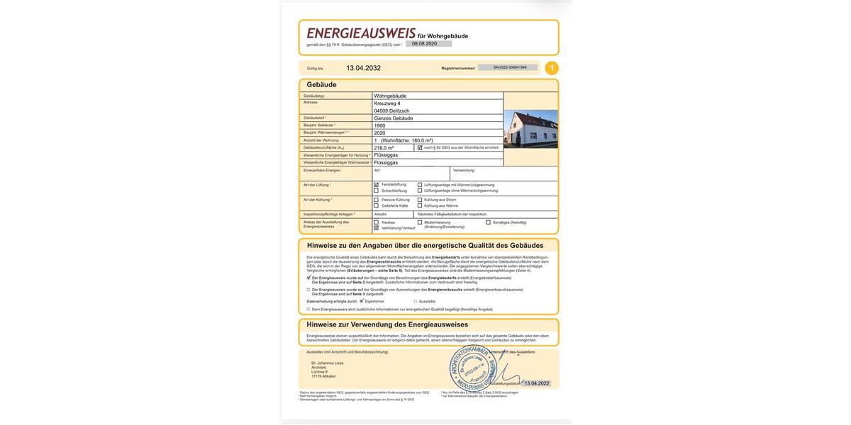 Einfamilienhaus Delitzsch - 3.5 Zimmer, 108 m&sup2;, 1.650&euro; | Angebot:25750343