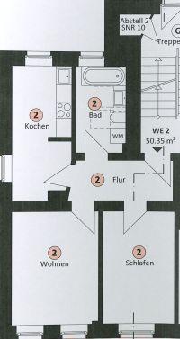 Erdgeschoßwohnung Leipzig Südwest - 2 Zimmer, 56 m&sup2;, 579&euro; | Angebot:24214766