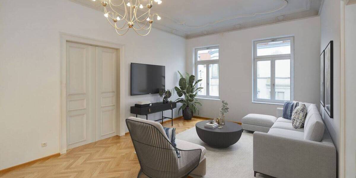 Etagenwohnung Leipzig Zentrum-Nordwest - 5 Zimmer, 147 m&sup2;, 590.000&euro; | Angebot:24486057
