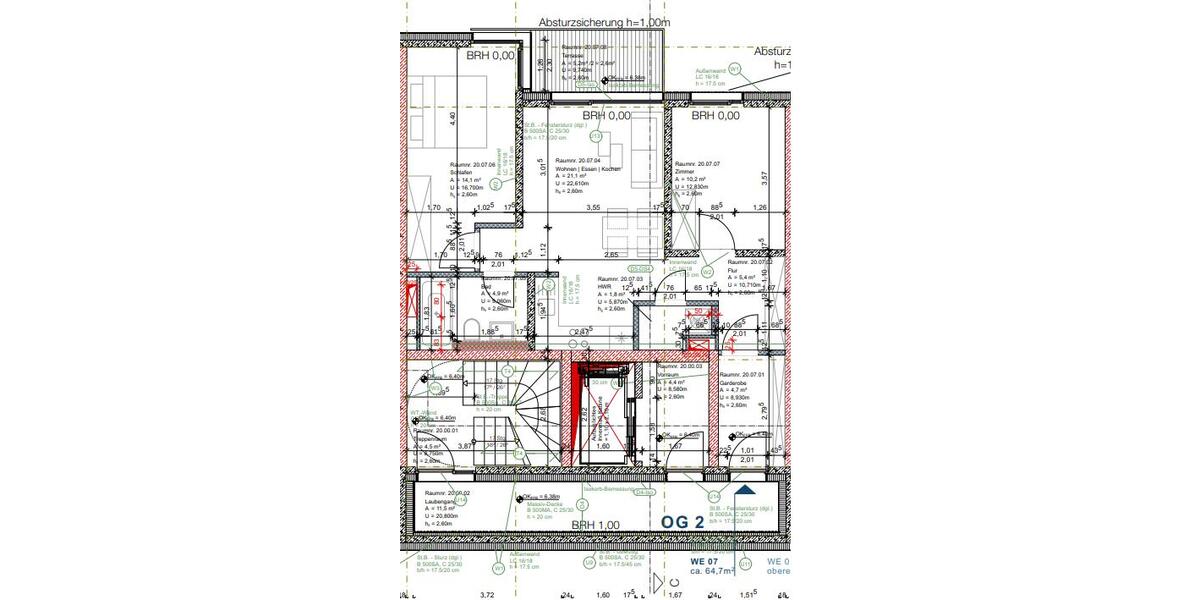 Etagenwohnung Leipzig Altwest - 3 Zimmer, 65 m&sup2;, 1.020&euro; | Angebot:25254349