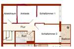 Reihenhaus in Delitzsch-Selben, Terrasse + Balkon + 3 Zimmer + Badewanne