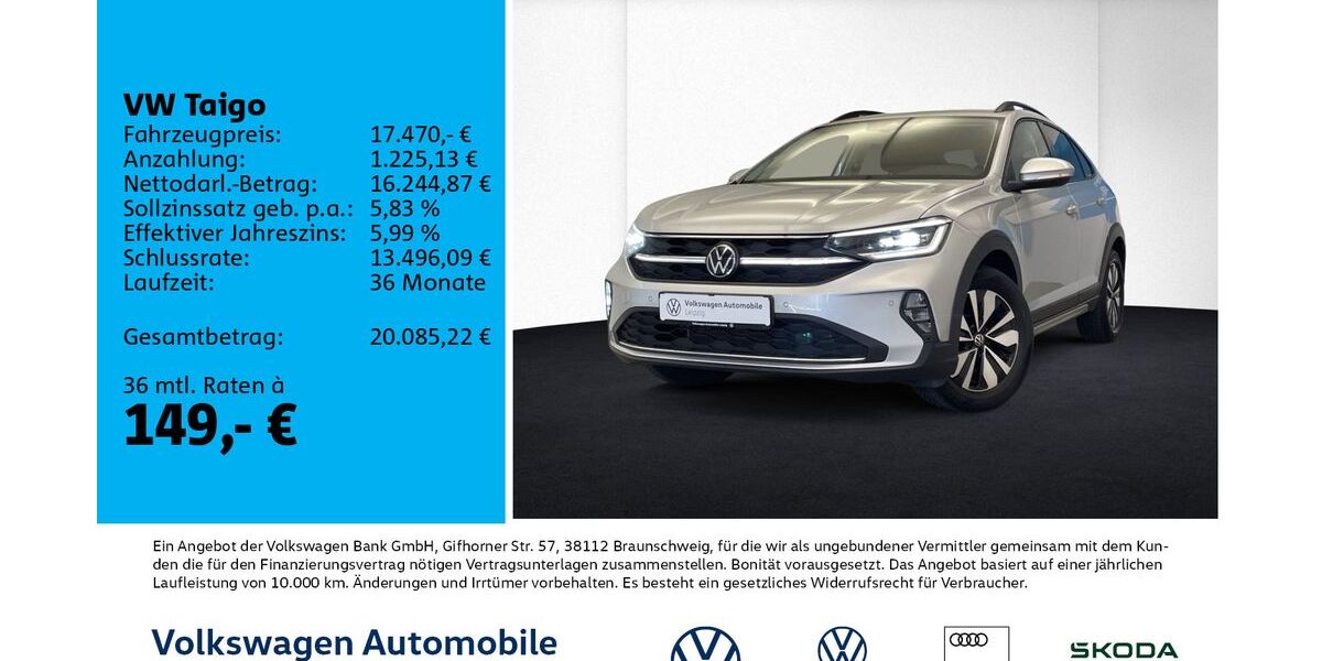 VW Taigo 43.832 km 17.470 &euro; Leipzig 04277
