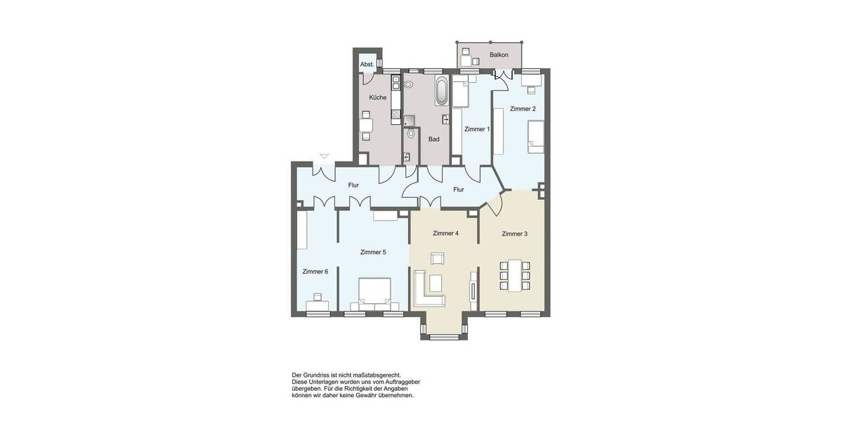 Etagenwohnung Leipzig Zentrum-Nordwest - 6 Zimmer, 170 m&sup2;, 600.000&euro; | Angebot:26887703