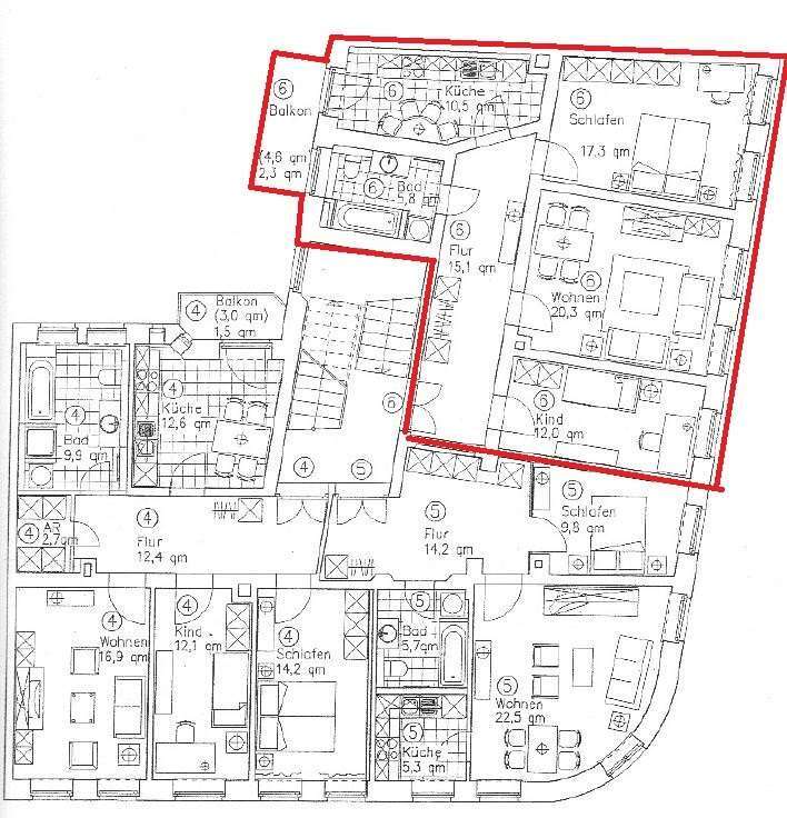 Wohlfühlwohnung am Auwald – 3 Zimmer mit cleverer Raumaufteilung 3 zimmer
