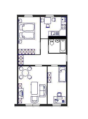 Etagenwohnung Schkeuditz - 3 Zimmer, 59 m&sup2;, 531&euro; | Angebot:25769181