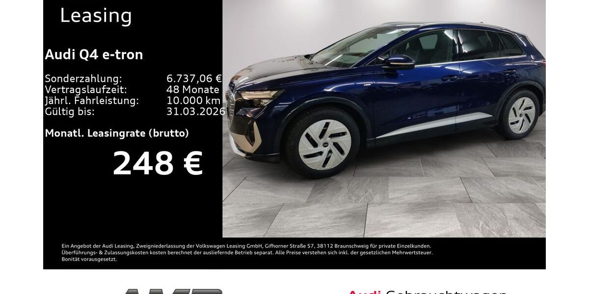 Audi Q4 e-tron 7.470 km 38.480 &euro; Borna 04552