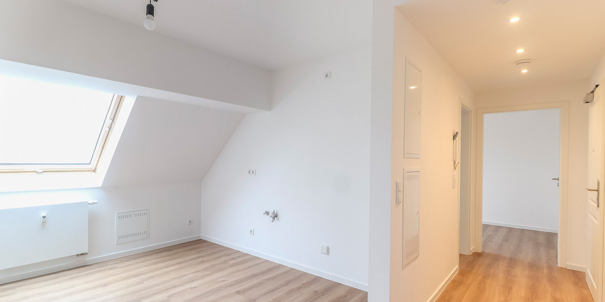 AB JUNI + EUTRITZSCH + 1 ZIMMER MIETWOHNUNG + DACHGESCHOSS - Dachgeschoßwohnung Leipzig Eutritzsch | Angebot:26659906