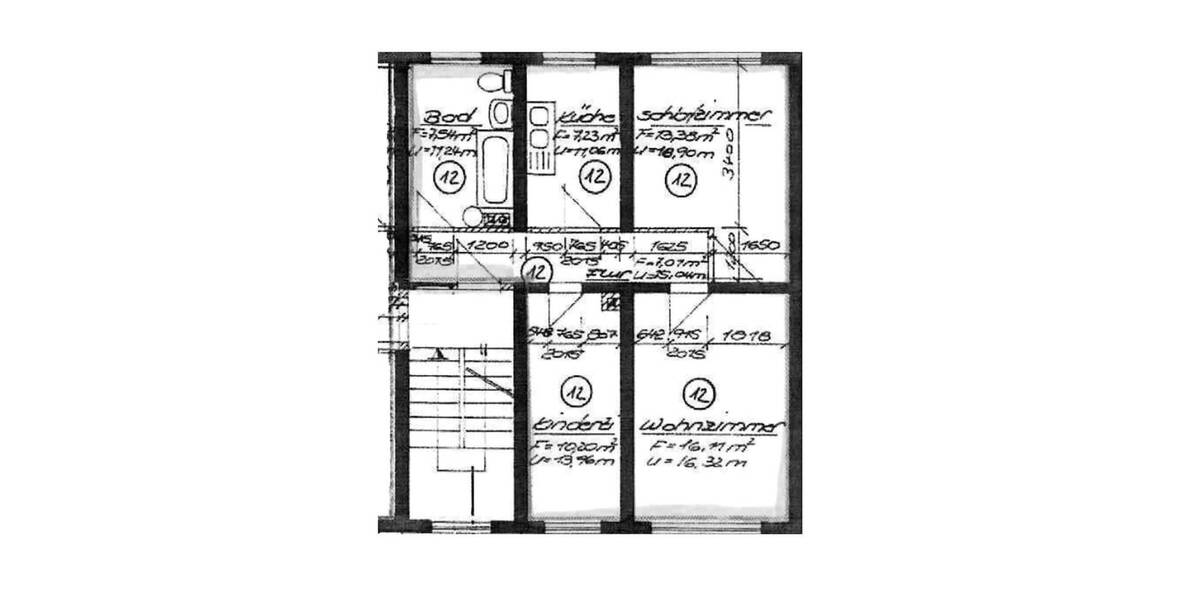 Etagenwohnung Wurzen Burkartshain - 3 Zimmer, 60 m&sup2;, 15.000&euro; | Angebot:25737055