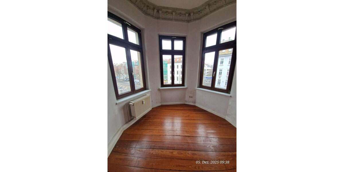 Etagenwohnung Leipzig Volkmarsdorf - 4 Zimmer, 117 m&sup2;, 1.053&euro; | Angebot:25374269