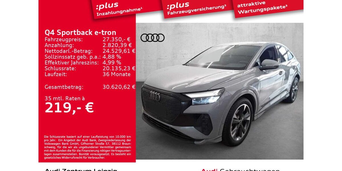 Audi Q4 e-tron 28.391 km 26.980 &euro; Leipzig 04129