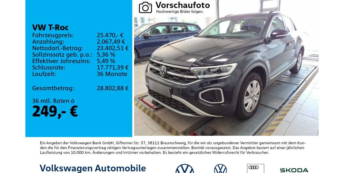 VW T-Roc 37.932 km 25.470 &euro; Leipzig 04277