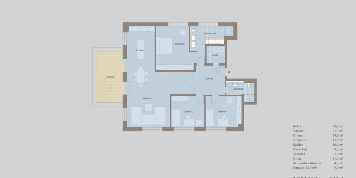 Etagenwohnung Leipzig Zentrum-Nordwest - 4 Zimmer, 145 m&sup2;, 1.005.000&euro; | Angebot:25685657