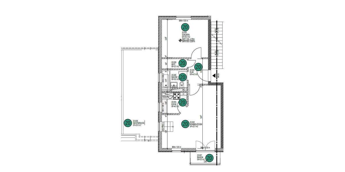 Etagenwohnung Leipzig Gohlis-Mitte - 2 Zimmer, 65 m&sup2;, 221.000&euro; | Angebot:25999335