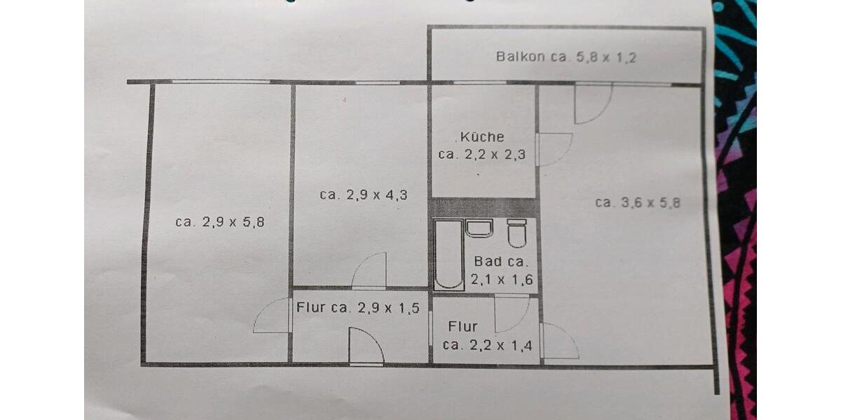 LEIPZIG-Grünau 3ZiKBL nahe R.-Koch-Park zimmer