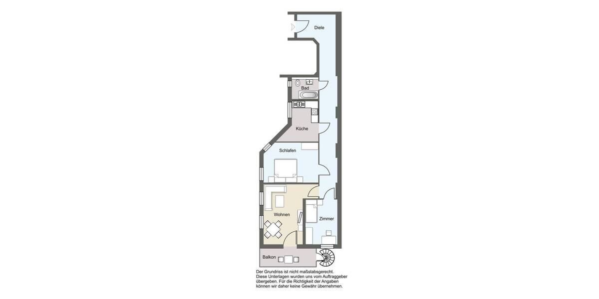 Etagenwohnung Leipzig Zentrum-Nord - 3 Zimmer, 85 m&sup2;, 260.000&euro; | Angebot:26363041