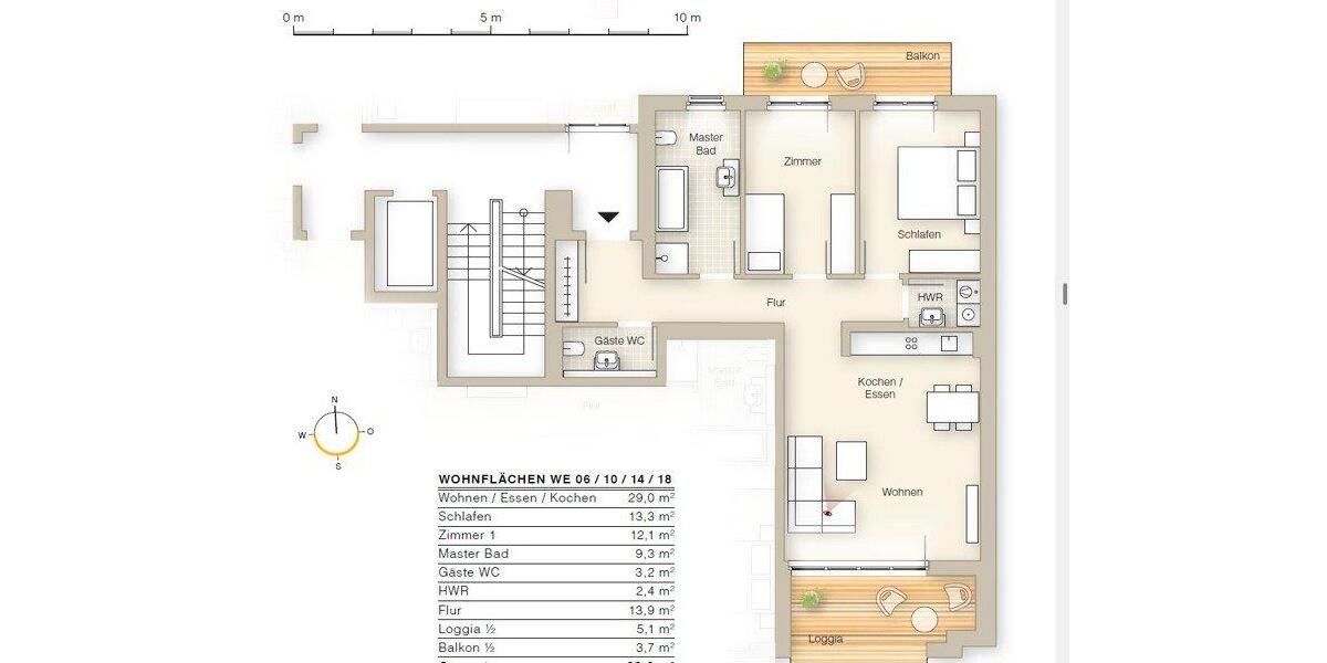 Etagenwohnung Leipzig Süd - 3 Zimmer, 92 m&sup2;, 480.000&euro; | Angebot:27029011