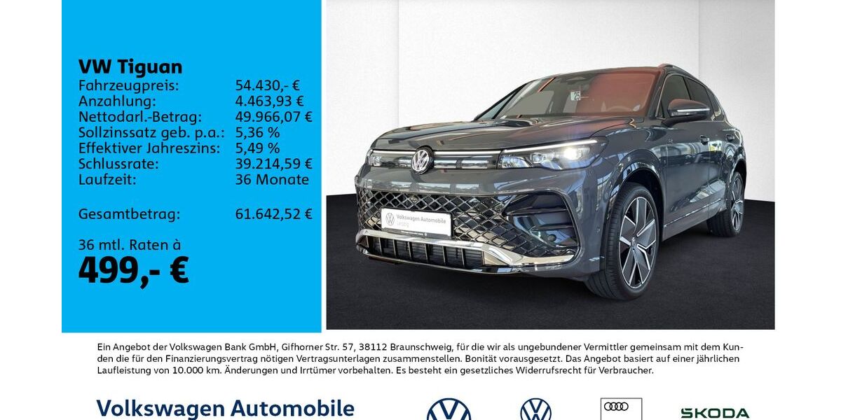VW Tiguan 1.426 km 54.430 &euro; Leipzig 04178
