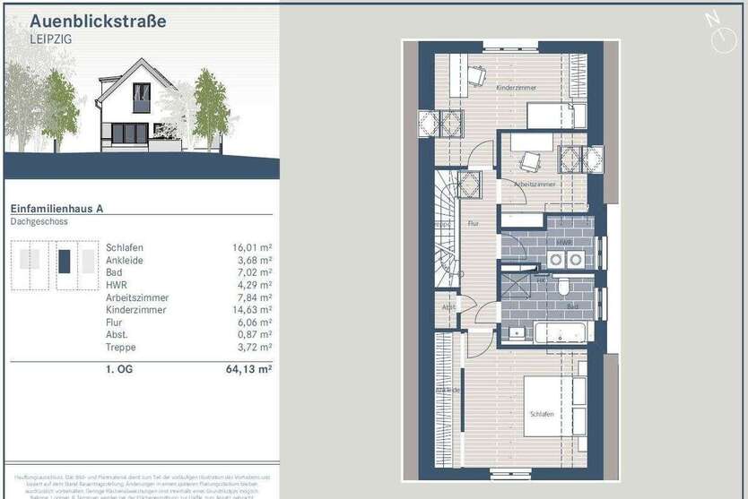 Einfamilienhaus KfW55 Standard - idyllisch & absolut ruhig -Ihr neues Zuhause in Leipzig-Stahmeln 4.5 zimmer