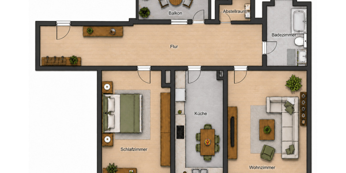 Etagenwohnung Leipzig Zentrum-Ost - 2 Zimmer, 85 m&sup2;, 299.000&euro; | Angebot:26487258