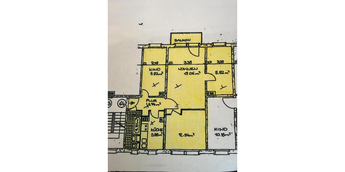 Etagenwohnung Markkleeberg - 4 Zimmer, 69 m&sup2;, 136.000&euro; | Angebot:27087060