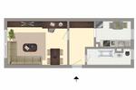 Etagenwohnung Zwenkau - 1 Zimmer, 31 m&sup2;, 235&euro; | Angebot:26279172
