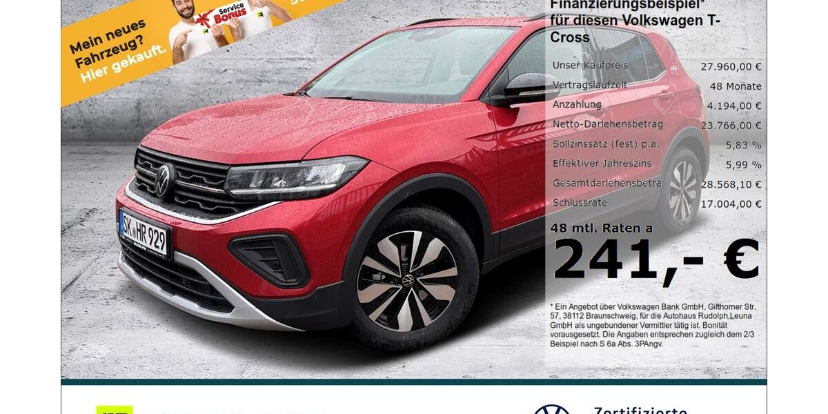 VW T-Cross 6.300 km 27.960 &euro; Leuna 06237