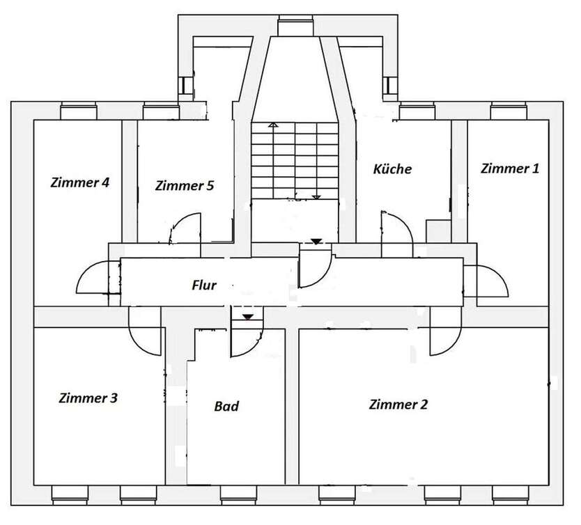 5-Zimmer-Wohnung mit Laminat, Wanne+Dusche 5 zimmer