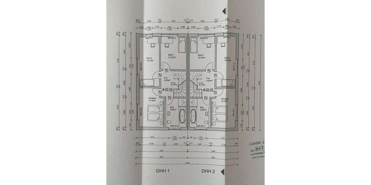 Baugrundstück mit Baugenehmigung für 6 Doppelhaushälften zimmer