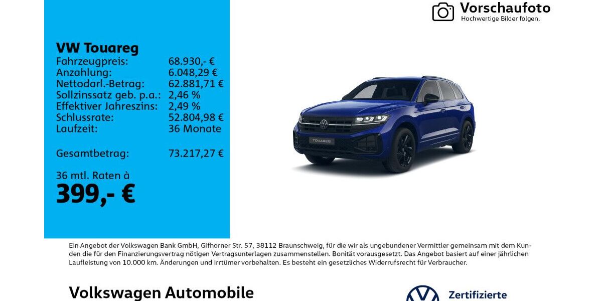 VW Touareg 10.063 km 68.470 &euro; Leipzig 04277